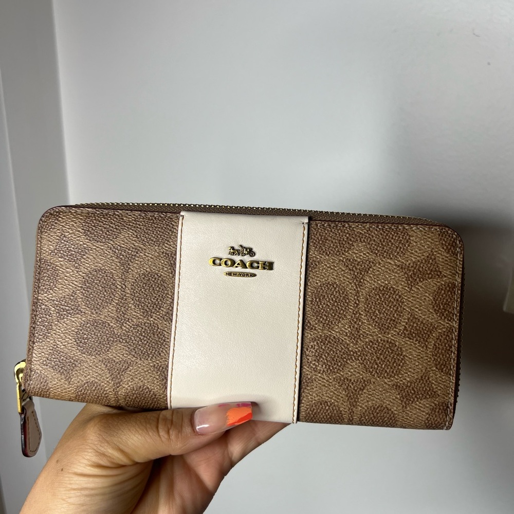 Coach Brown and Cream Wallet